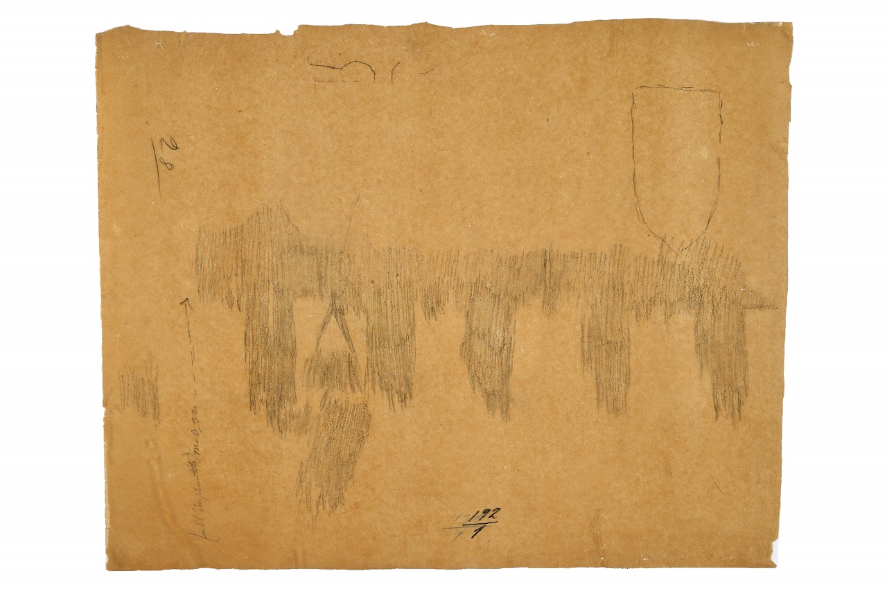 motivo decorativo (disegno) - ambito fiorentino (fine sec. XIX)