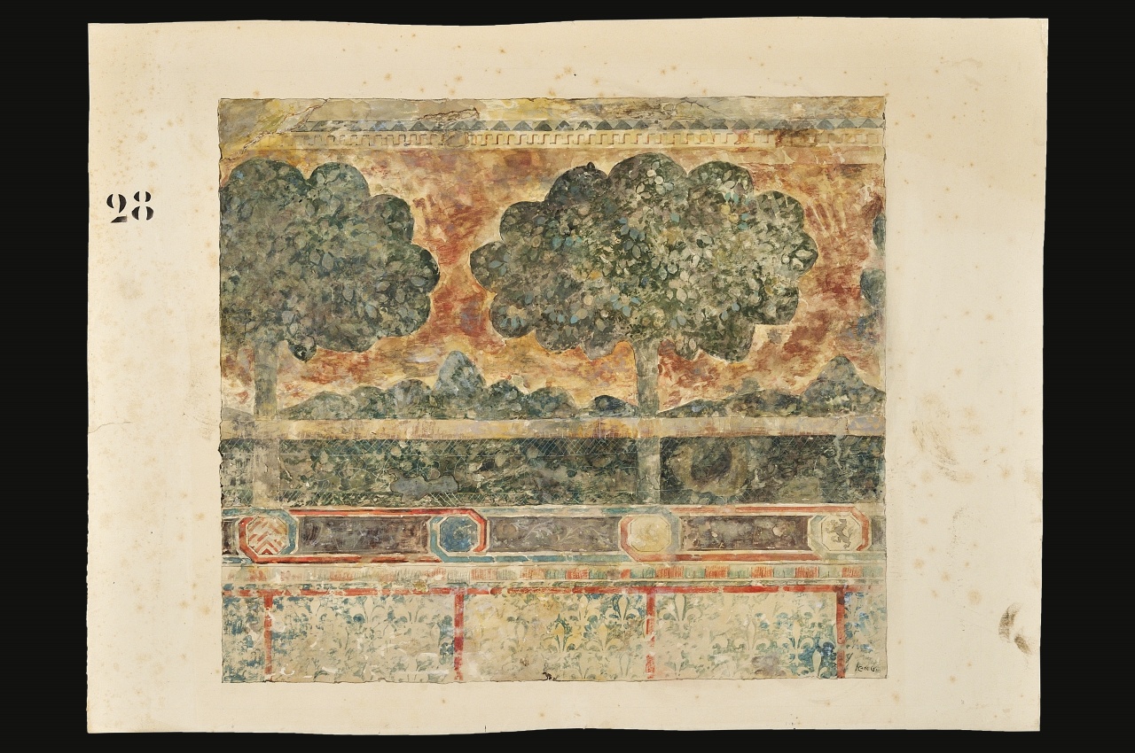 motivo decorativo (disegno) di Chini Galileo (fine sec. XIX)