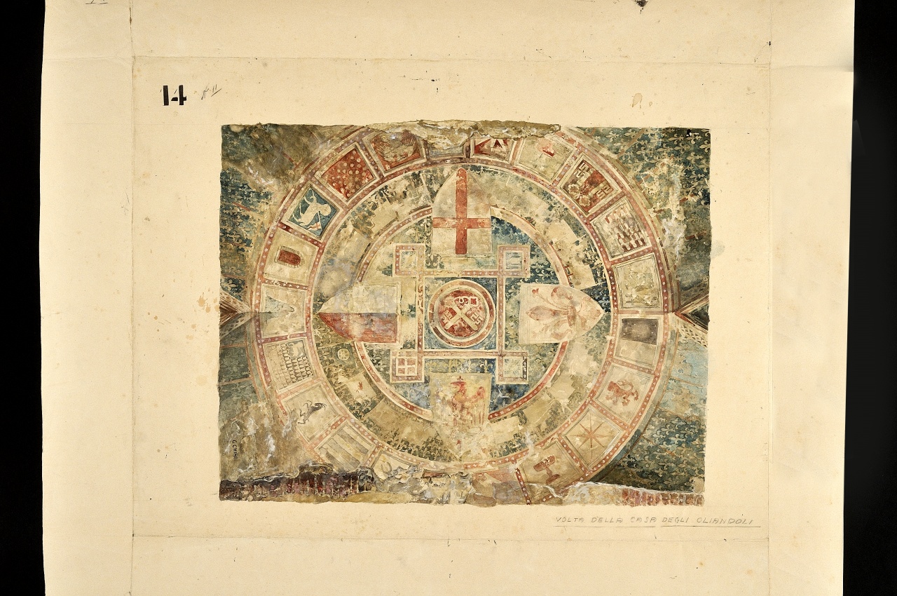 motivo decorativo (disegno) di Chini Galileo (fine sec. XIX)