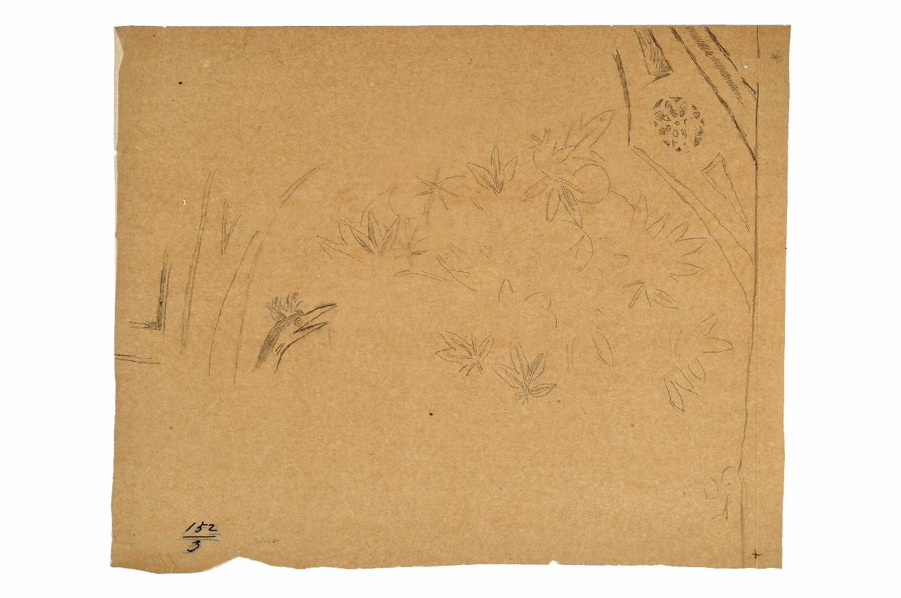 motivo decorativo (disegno) - ambito fiorentino (fine sec. XIX)