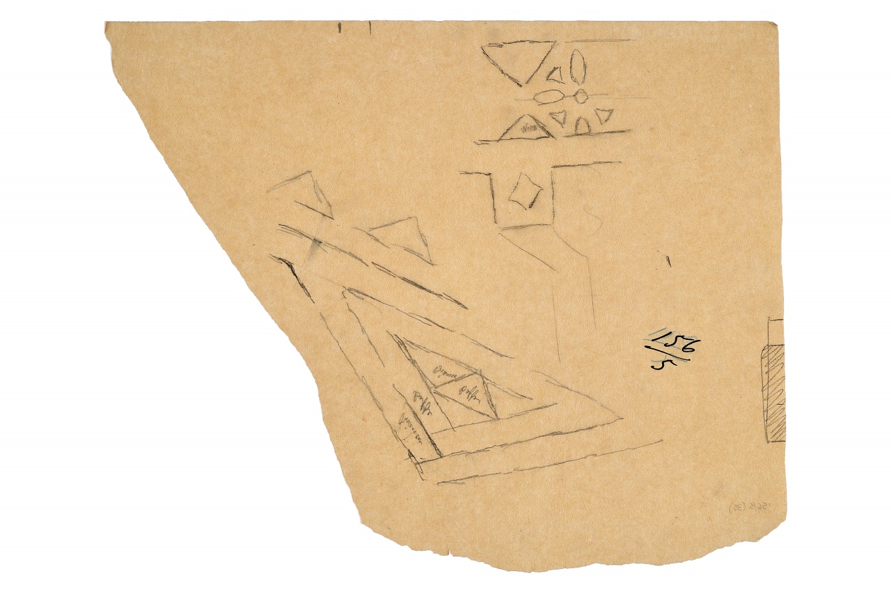 motivo decorativo (disegno) - ambito fiorentino (fine sec. XIX)