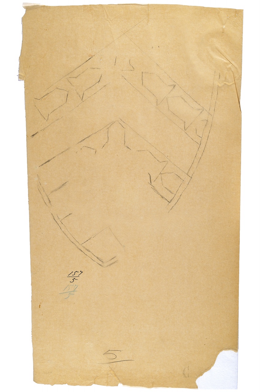 motivo decorativo (disegno) - ambito fiorentino (fine sec. XIX)