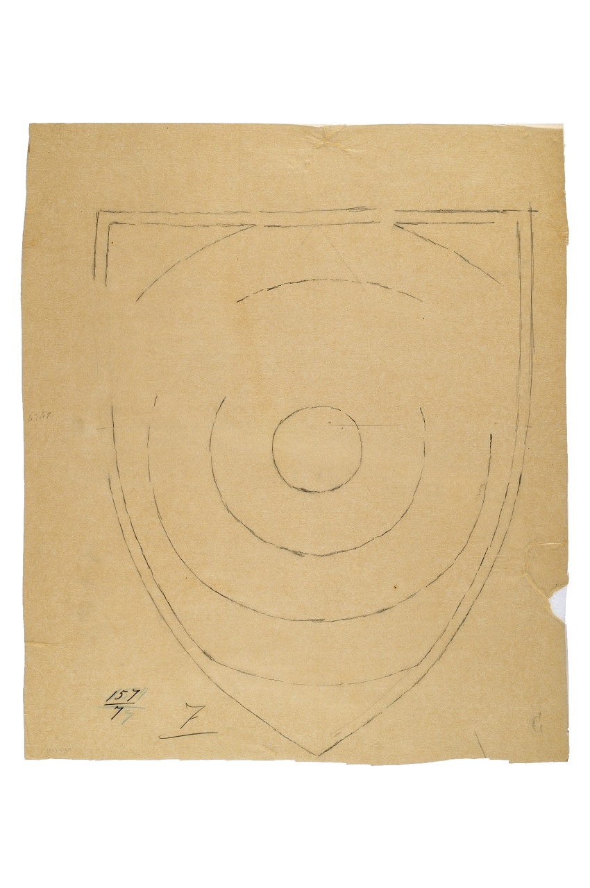 motivo decorativo (disegno) - ambito fiorentino (fine sec. XIX)