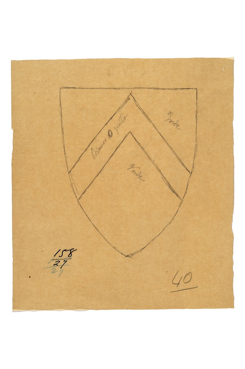 motivo decorativo (disegno) - ambito fiorentino (fine sec. XIX)