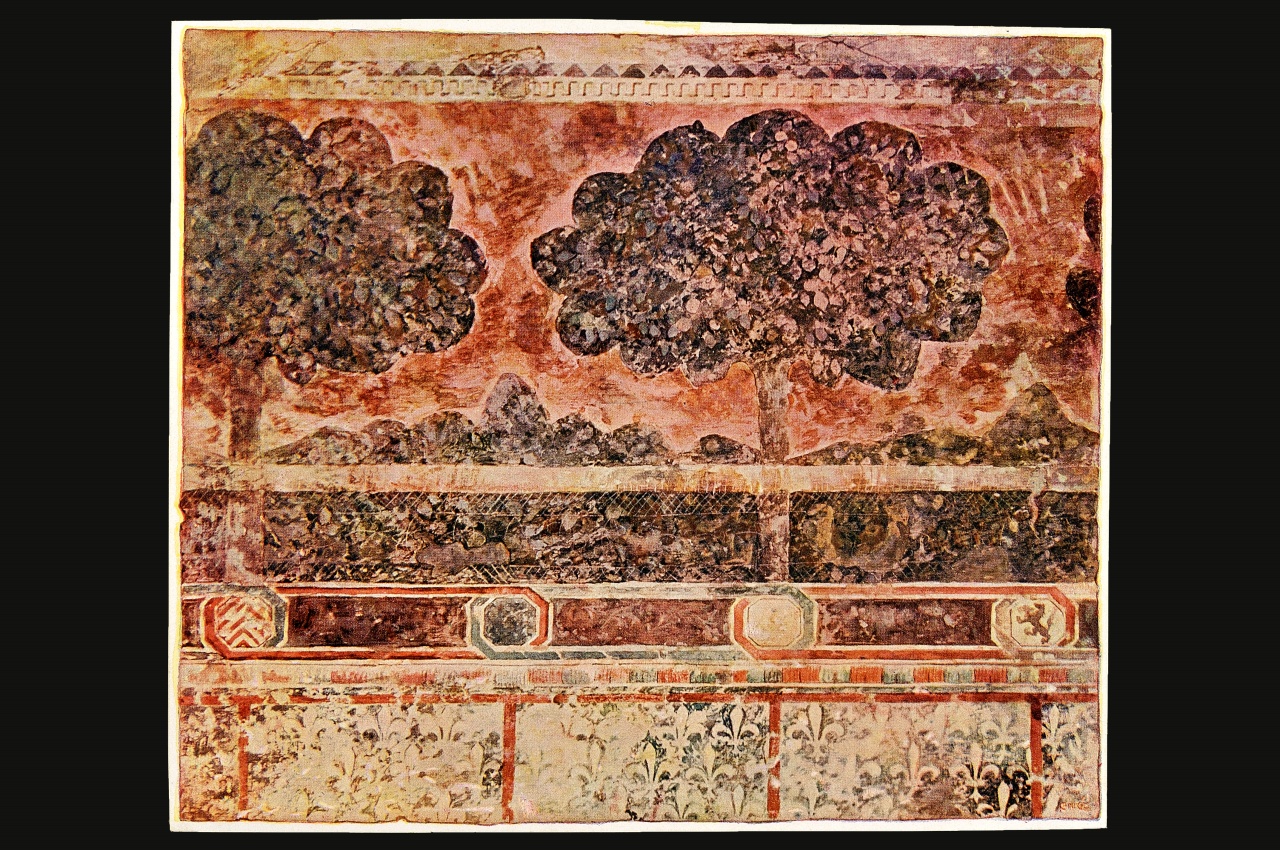 motivo decorativo (positivo) di Chini Galileo, Anonimo (fine XIX)