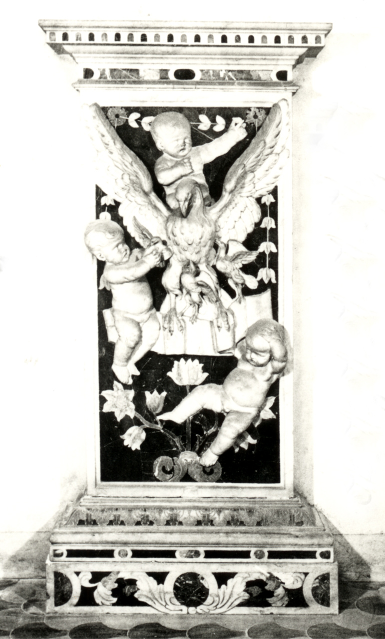 piedistallo di Vitagliano Gioacchino (attribuito), Serpotta Giacomo (attribuito) - bottega siciliana (inizio XVIII)
