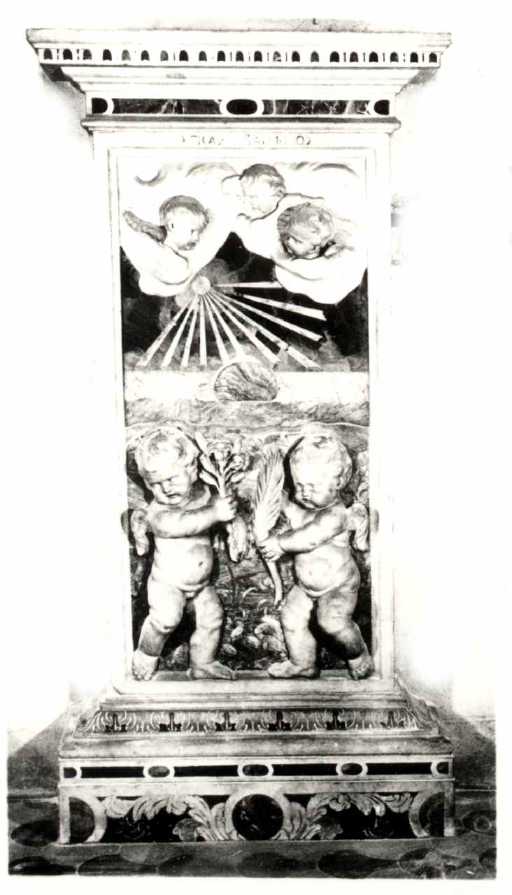 piedistallo, elemento d'insieme di Vitagliano Gioacchino (attribuito) (inizio XVIII)