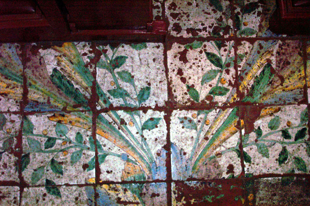 pavimento - a mattonelle - manifattura napoletana (fine XVIII)