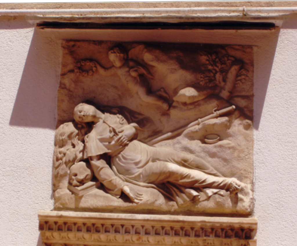 Santa Rosalia giacente, Santa Rosalia giacente (rilievo, opera isolata) - ambito siciliano (metà XVIII)