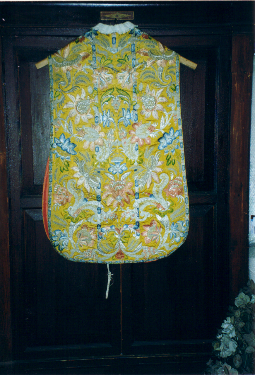 motivi decorativi fitomorfi, motivi decorativi floreali, spighe di grano (pianeta, elemento d'insieme) - ambito siciliano (seconda metà XVIII)