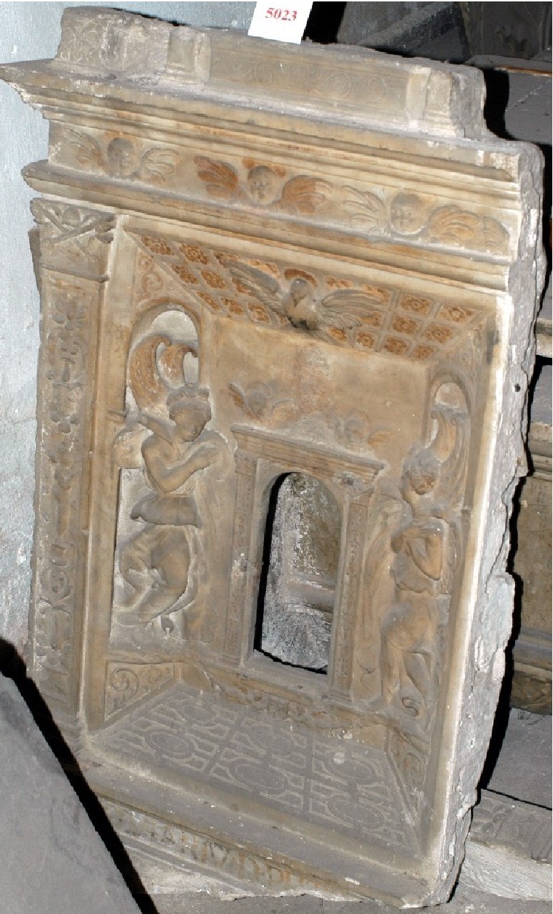 tabernacolo - a frontale architettonico, opera isolata - bottega gaginiana (seconda metà XVI)