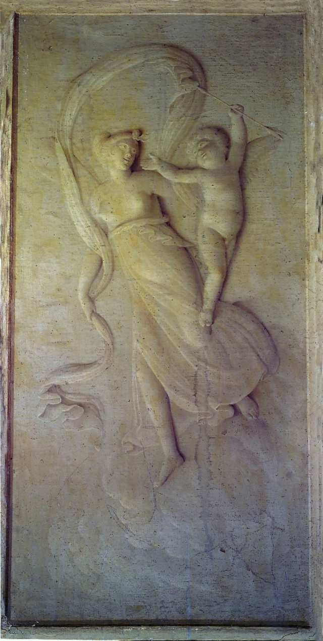 Aurora e Zefiro, Aurora e Zefiro (dipinto, opera isolata) di Riolo Vincenzo (attribuito) - ambito siciliano (prima metà XIX)