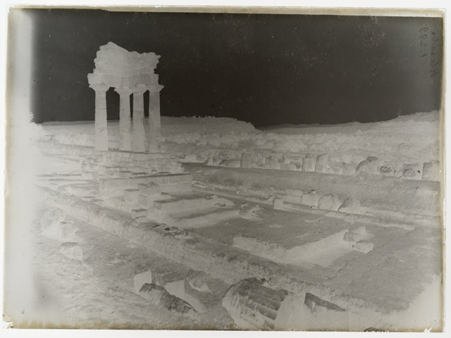 Agrigento-architettura sacra-tempio dei Dioscuri (negativo, serie) di Carta, Rosario (attribuito) (fine XIX)