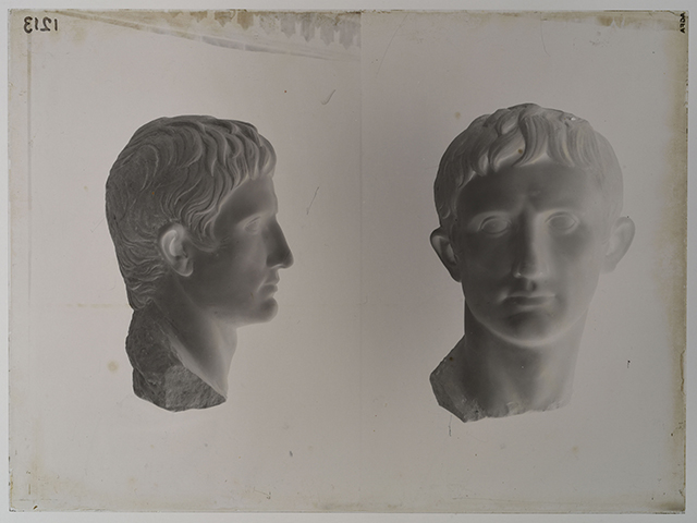 Enna - Centuripe - ritratti di età romana (negativo, serie) di Carta, Rosario, AGFA S.P.A (stabilimento) (prima metà XX)