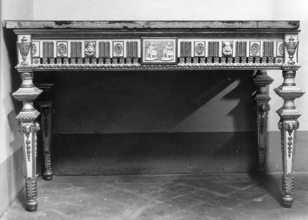 tavolo - manifattura lucchese (?) (secc. XVIII/ XIX)