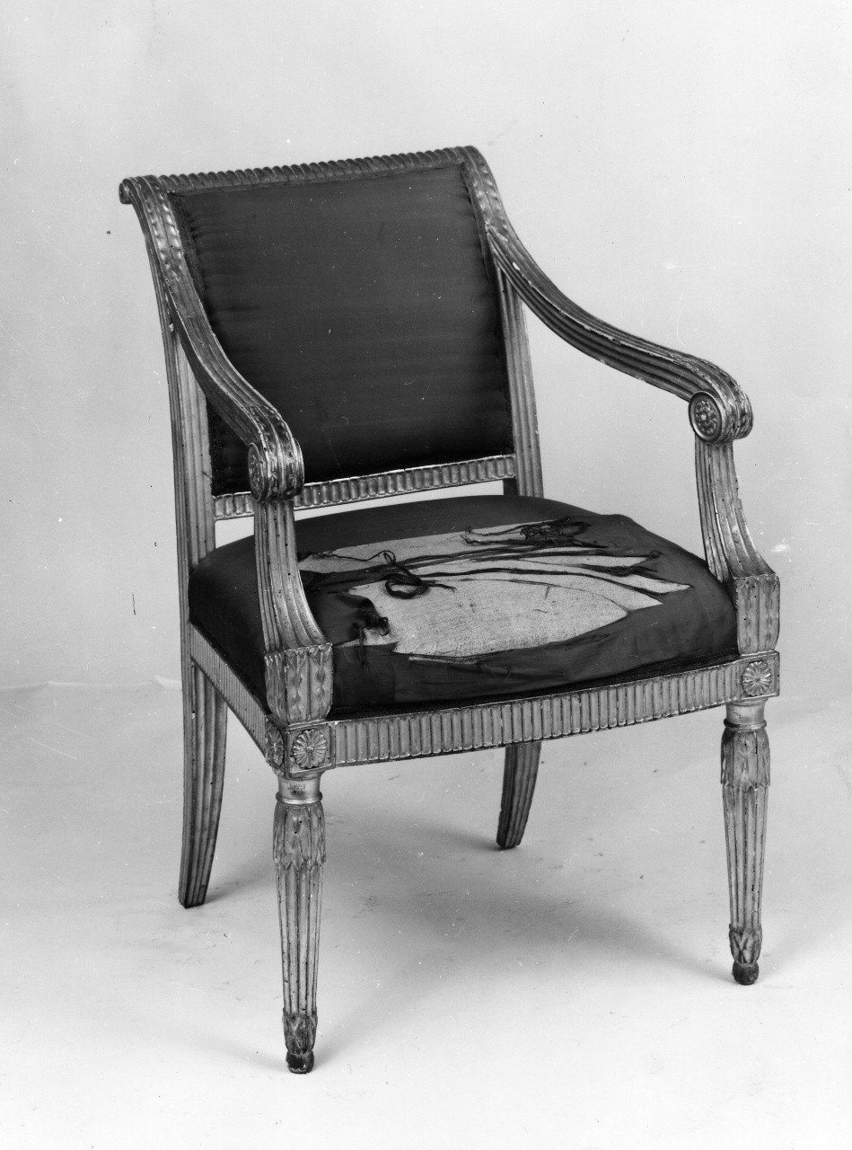 poltrona, serie - manifattura toscana (primo quarto sec. XIX)