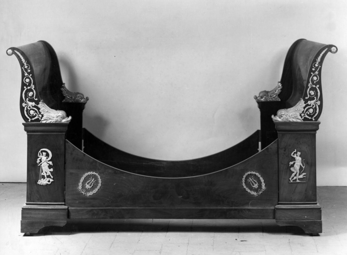 letto - manifattura italiana (primo quarto sec. XIX)