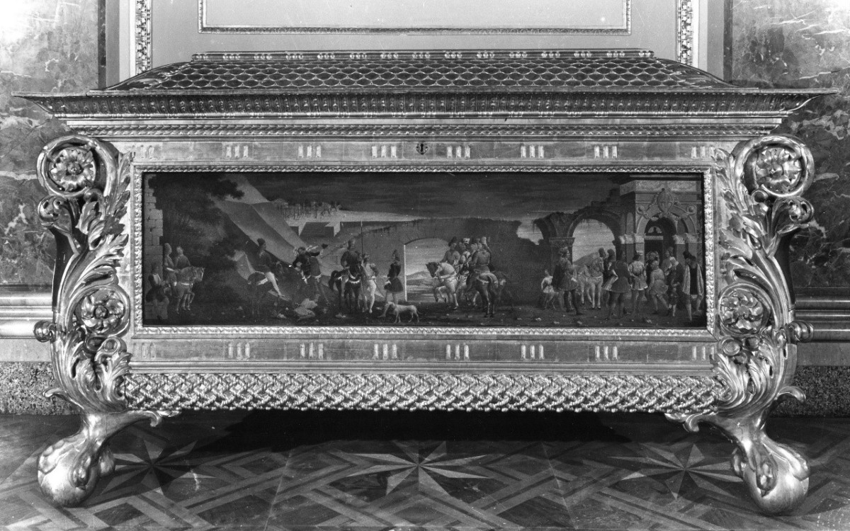 caccia (cassone) di Ponziani Antonio, Ungarelli Antonio (sec. XIX)