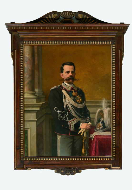 Ritratto di Umberto I di Savoia (dipinto) di Franchi Alessandro (terzo quarto XIX)