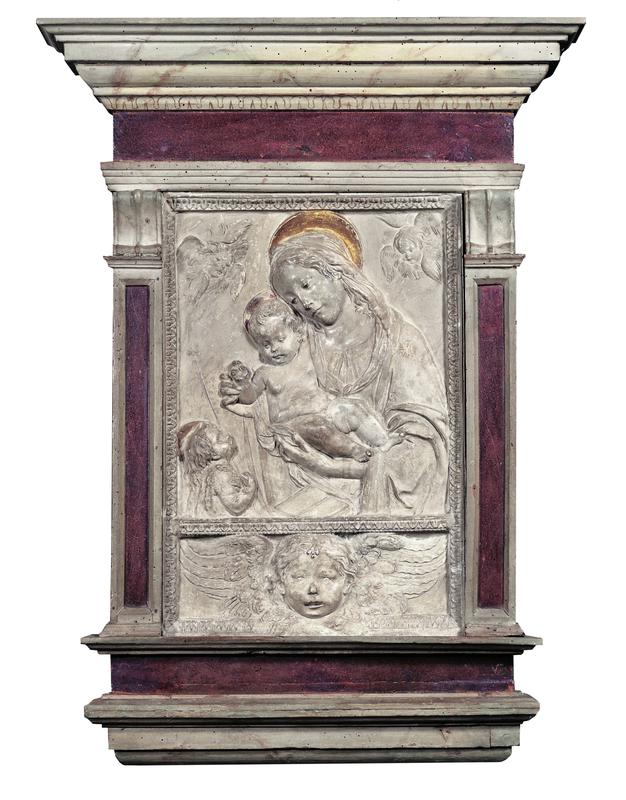 Madonna col Bambino e San Giovannino (rilievo) di Benedetto di Leonardo detto Benedetto da Maiano (bottega) (fine/ inizio XV-XVI)