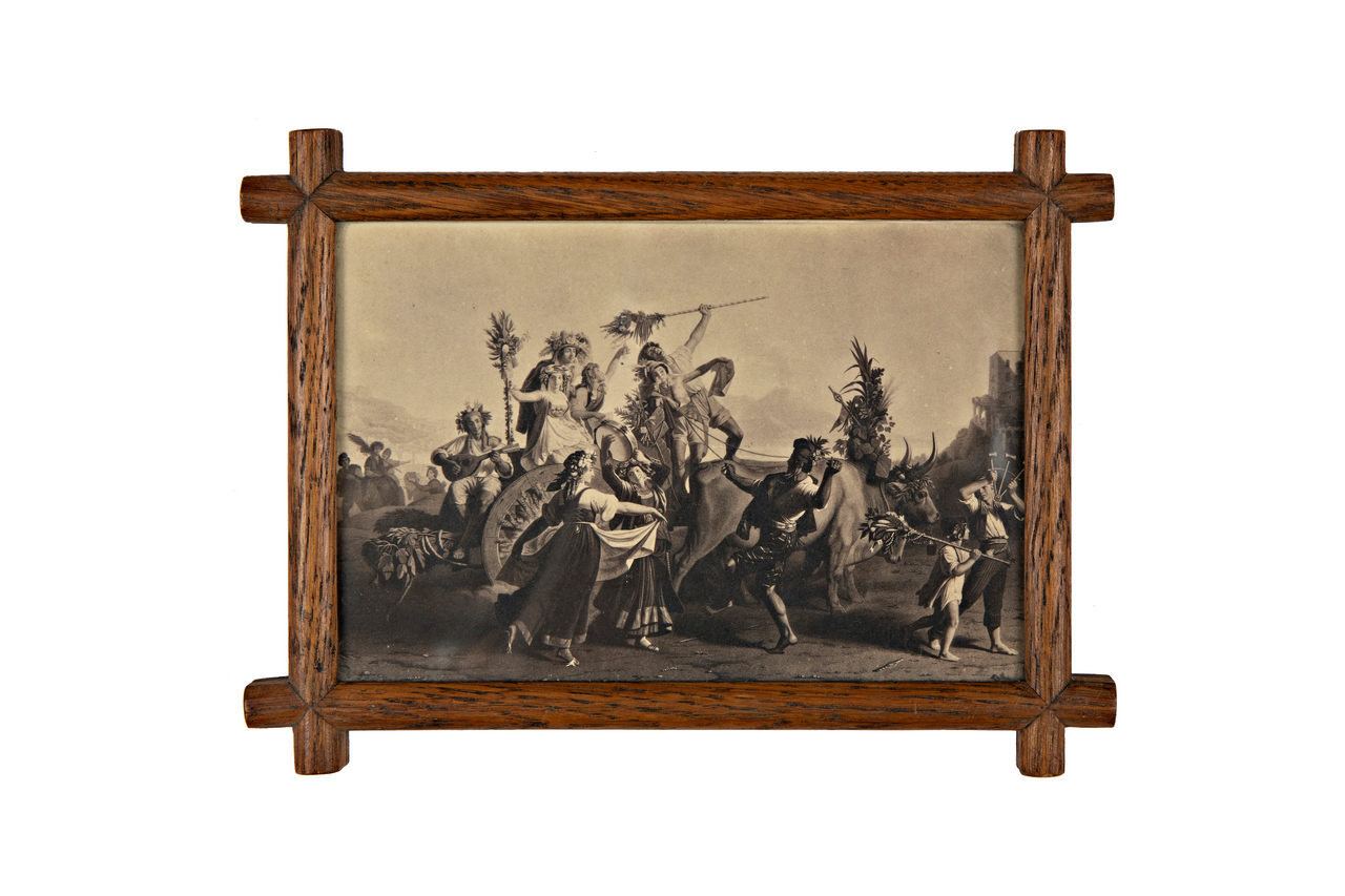 Scene allegoriche - dipinti (positivo) di Anonimo - ambito europeo (terzo quarto XIX)