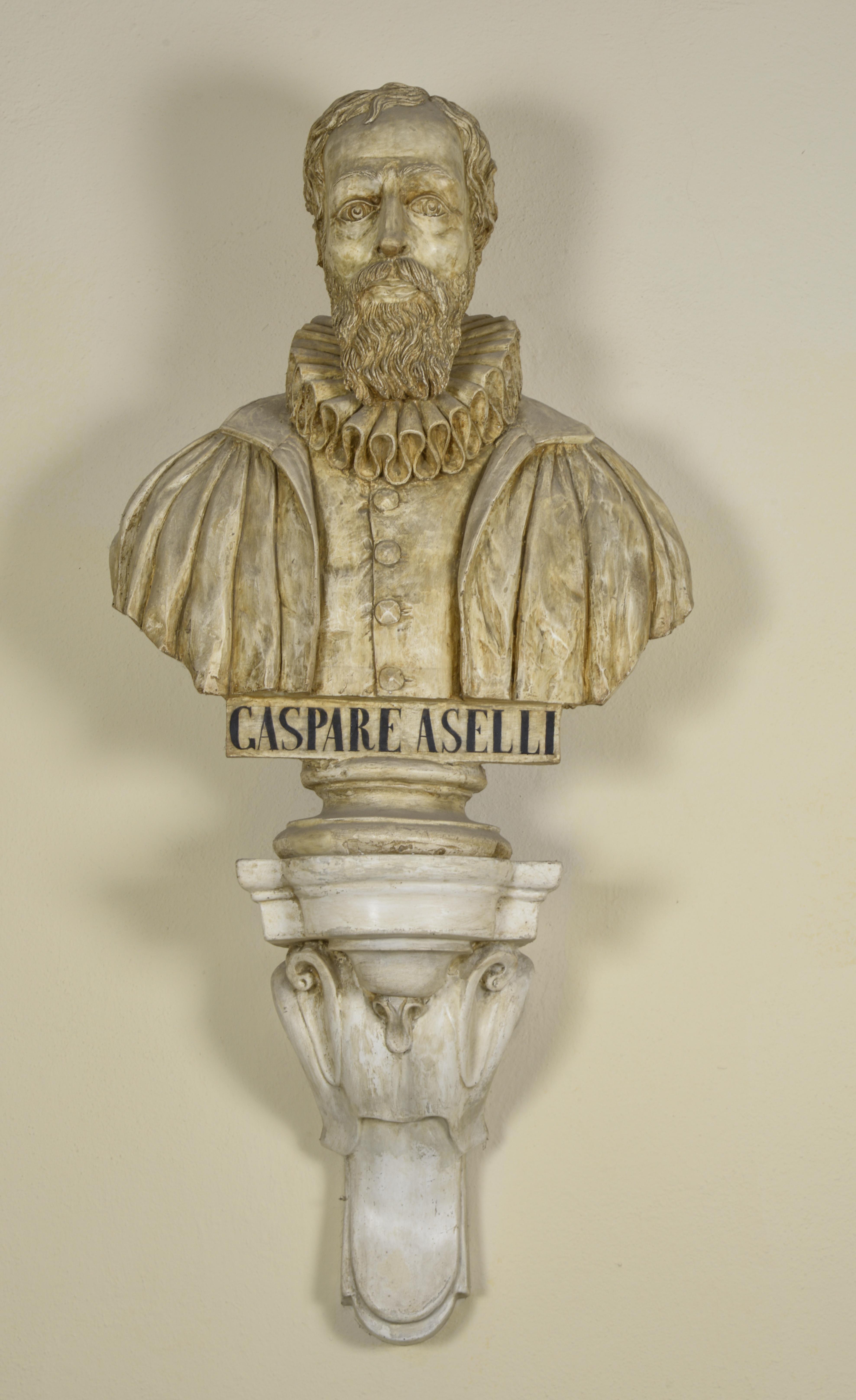 Ritratto di Gaspare Aselli, Ritratto di uomo (scultura) di Augusto Birindelli (attribuito) - ambito italiano (seconda metà XIX)