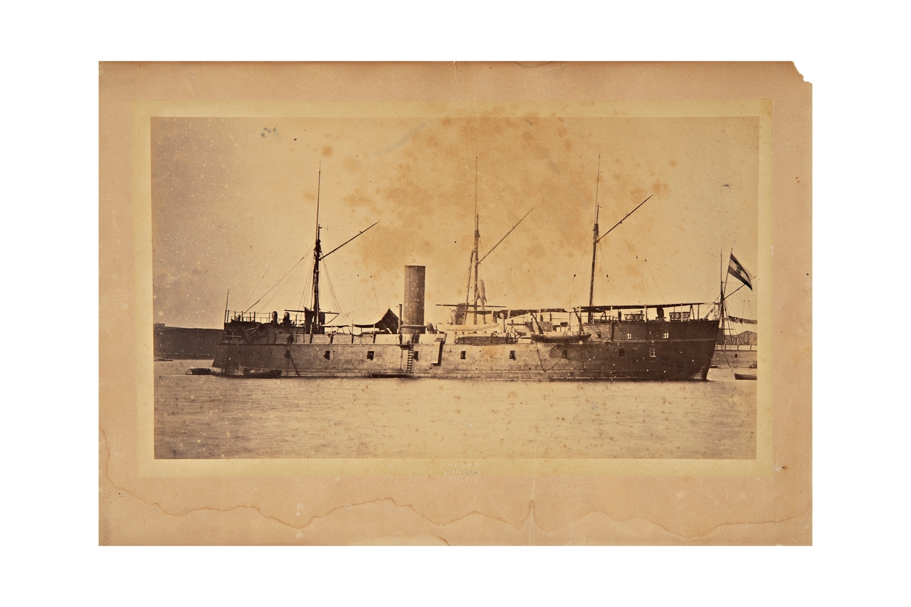 navi - imbarcazioni - mezzi di trasporto (positivo) di Benque, Francesco (terzo quarto XIX)