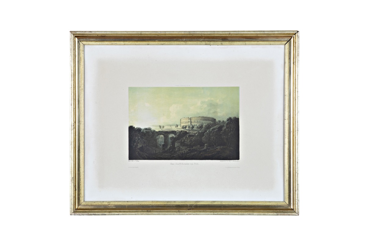 L'Arena di Pola, Veduta dell'Arena di Pola (stampa) di Selleny Joseph (XIX)