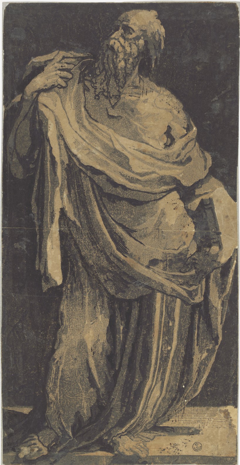 San Paolo (stampa controfondata) di Mecherino Domenico detto Beccafumi (secondo quarto XVI)