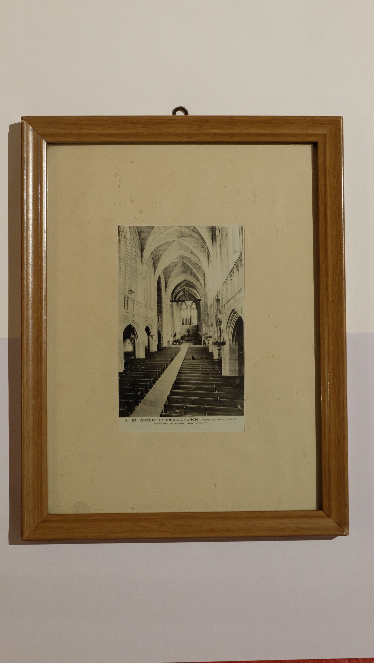 Interno della chiesa di Saint Vincent Ferrer a New York (cartolina illustrata, opera isolata) - produzione statunitense (inizio/ metà sec. XX)