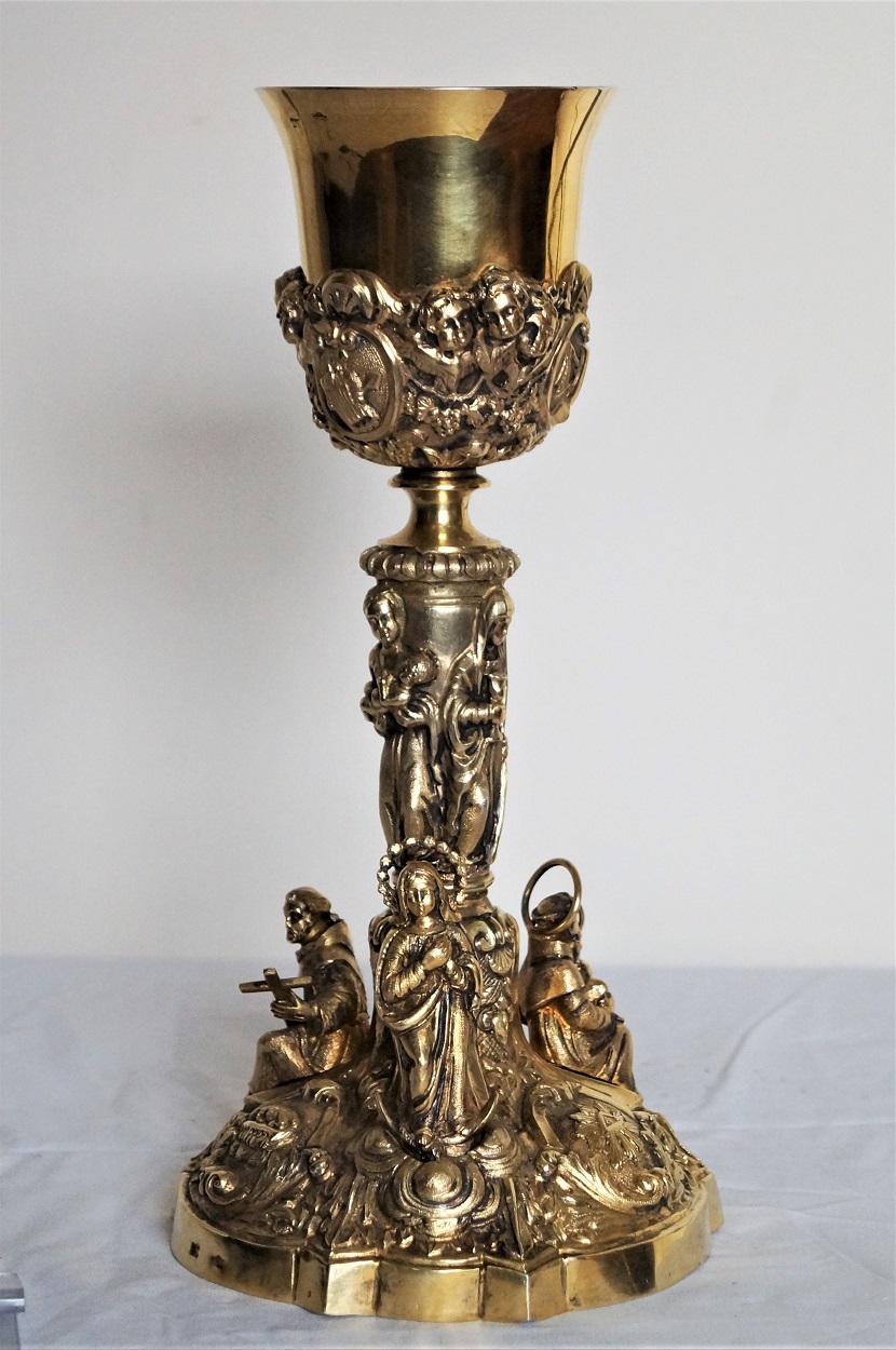 Immacolata Concezione, San Francesco d'Assisi, Sant'Antonio da Padova (calice, opera isolata) di D'Onofrio Vincenzo (XIX)
