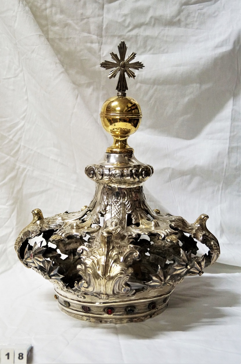 corona da statua, opera isolata - bottega napoletana (seconda metà XVIII)