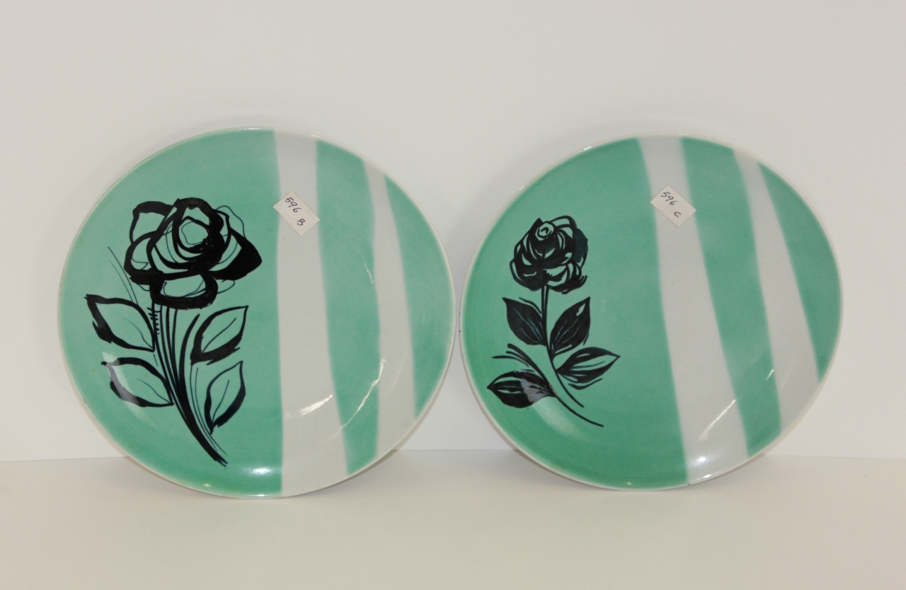 piatto da portata, coppia - ambito friulano (terzo quarto sec. XX)