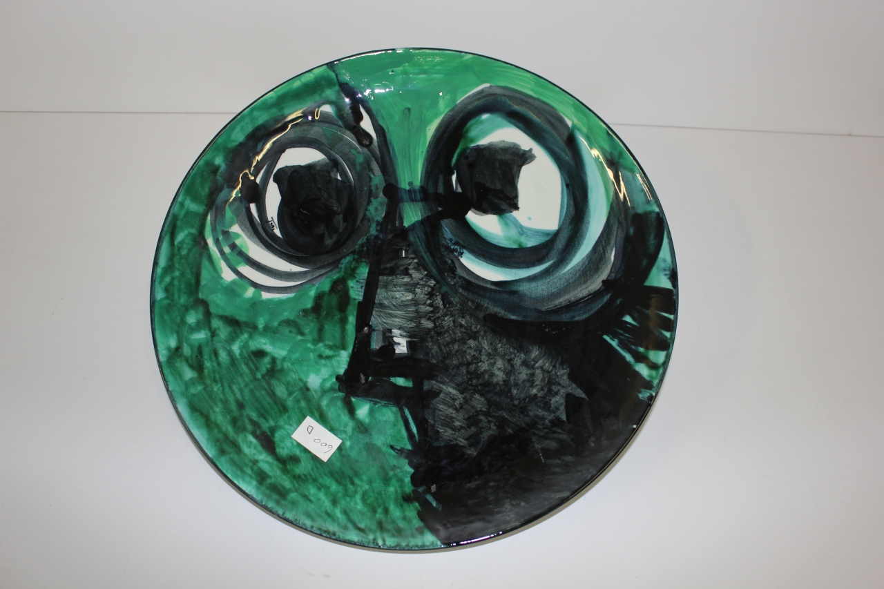 piatto da portata, opera isolata - ambito friulano (terzo quarto sec. XX)