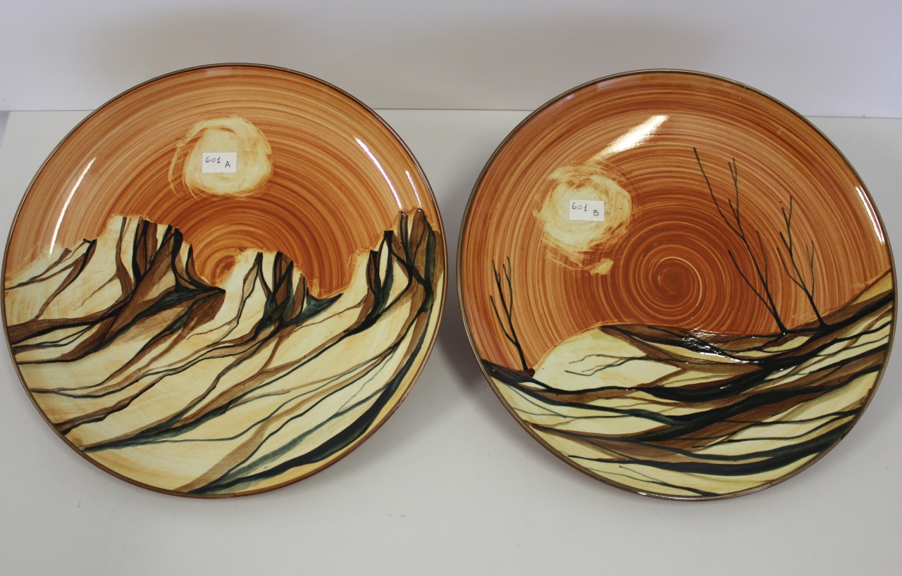 piatto da portata, coppia - ambito friulano (terzo quarto sec. XX)