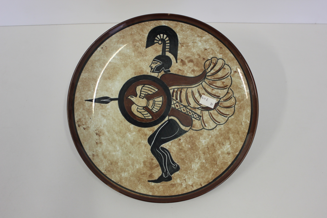 piatto da portata, opera isolata - ambito friulano (terzo quarto sec. XX)