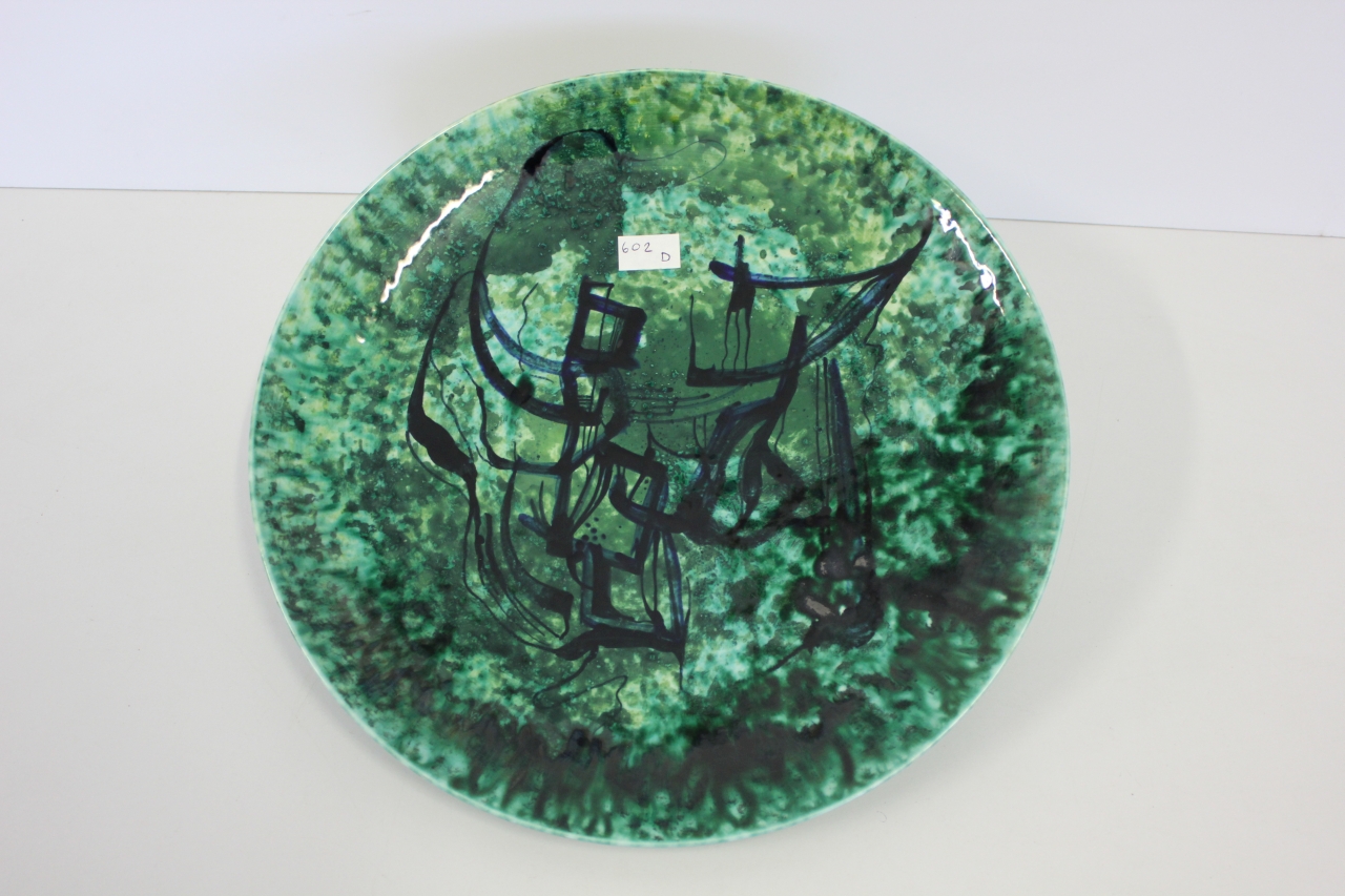 piatto da portata, opera isolata - ambito friulano (terzo quarto sec. XX)