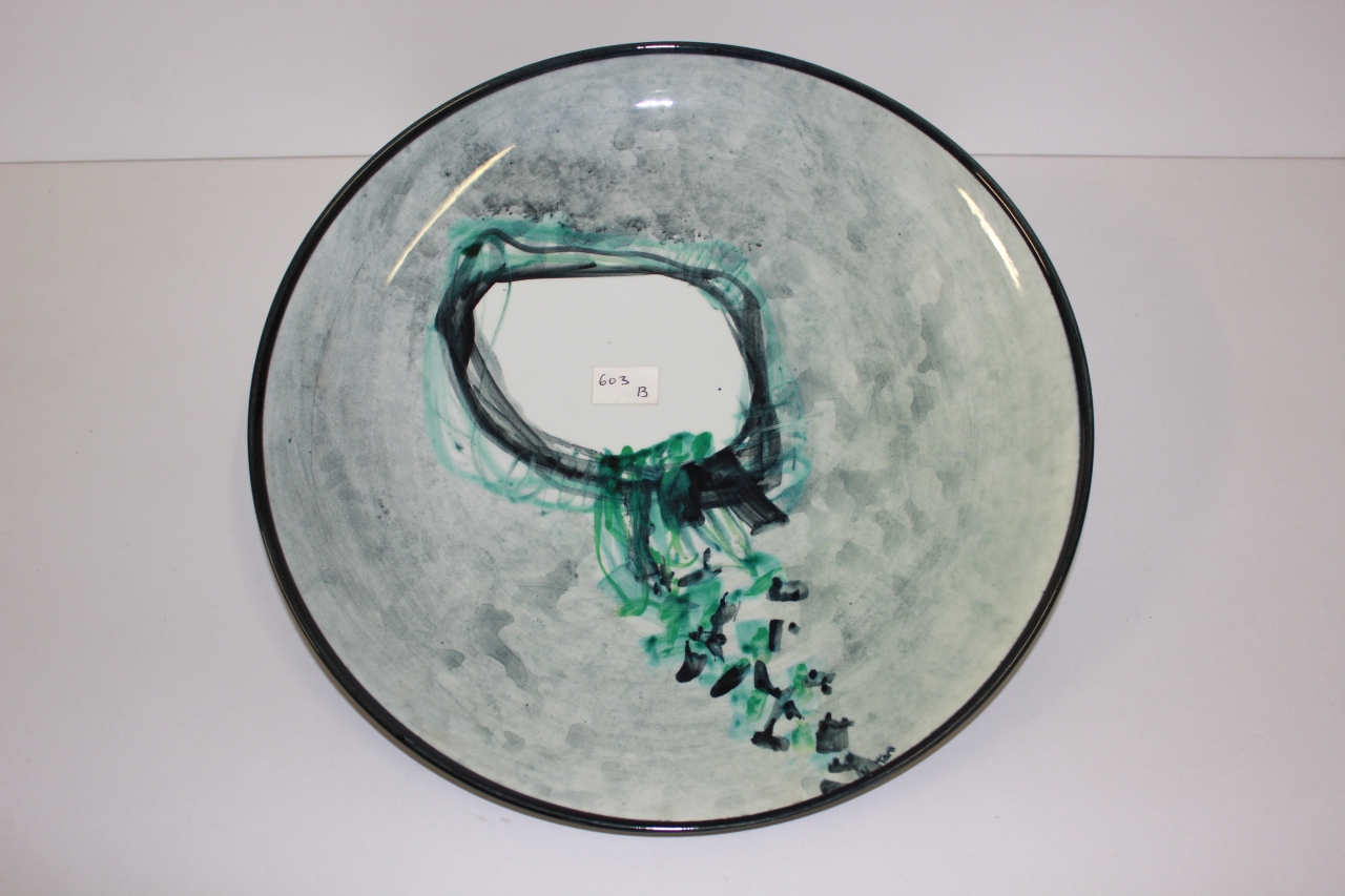 piatto da portata, opera isolata - ambito friulano (terzo quarto sec. XX)