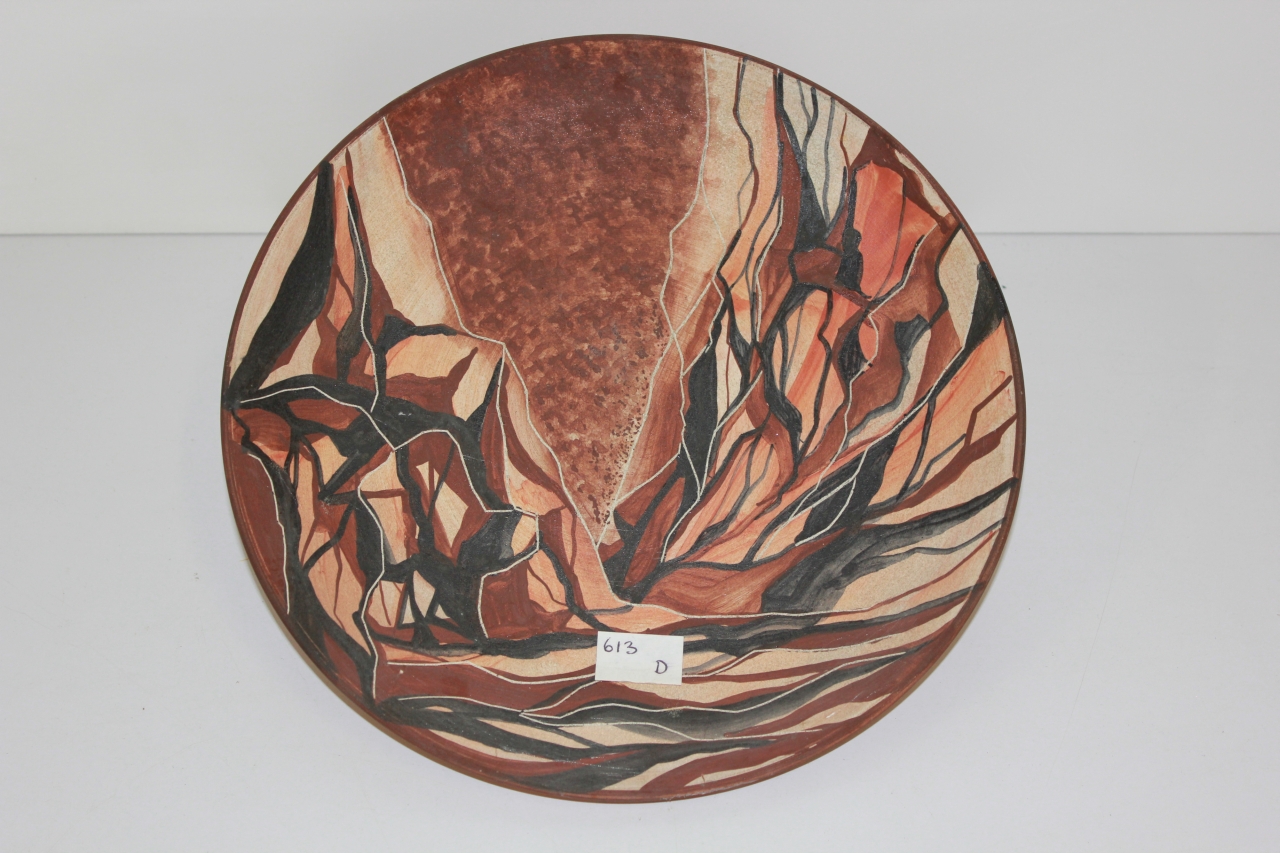 piatto da portata, opera isolata - ambito friulano (terzo quarto sec. XX)