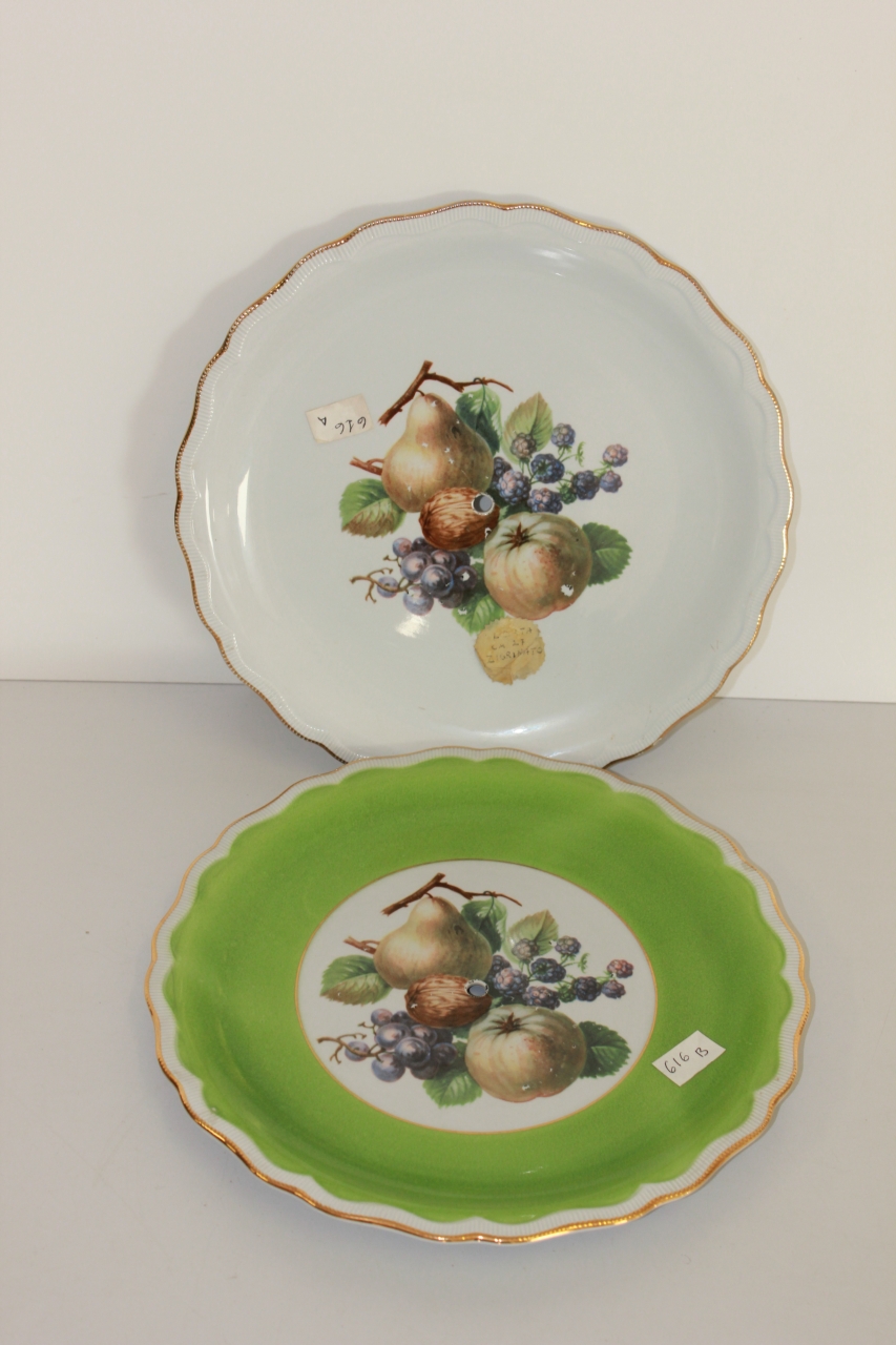 piatto, coppia - ambito friulano (metà sec. XX)