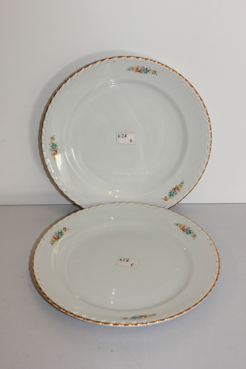 piatto piano, coppia - ambito friulano (seconda metà sec. XX)