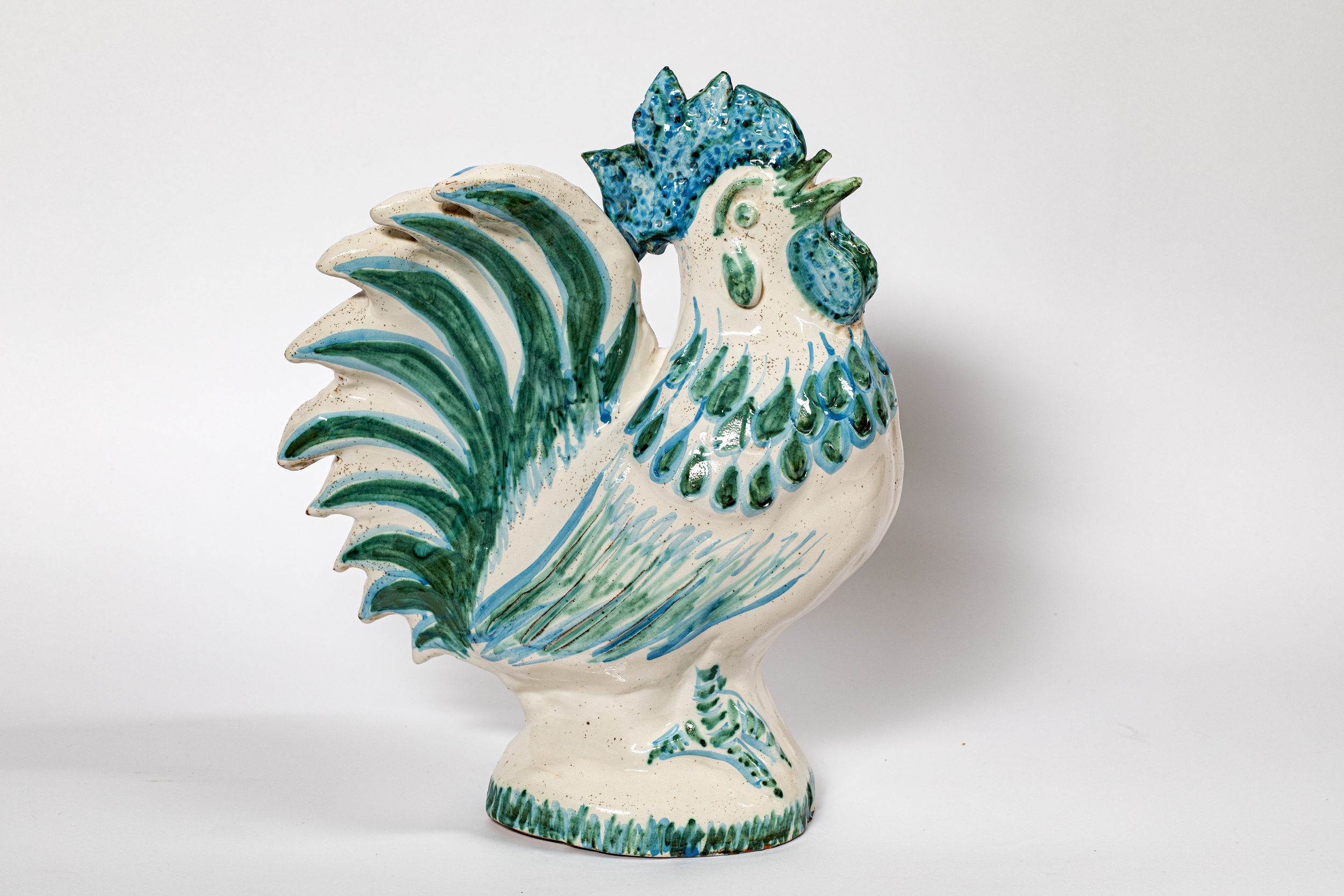 gallo (scultura, opera isolata) - ambito siciliano (inizio XXI)