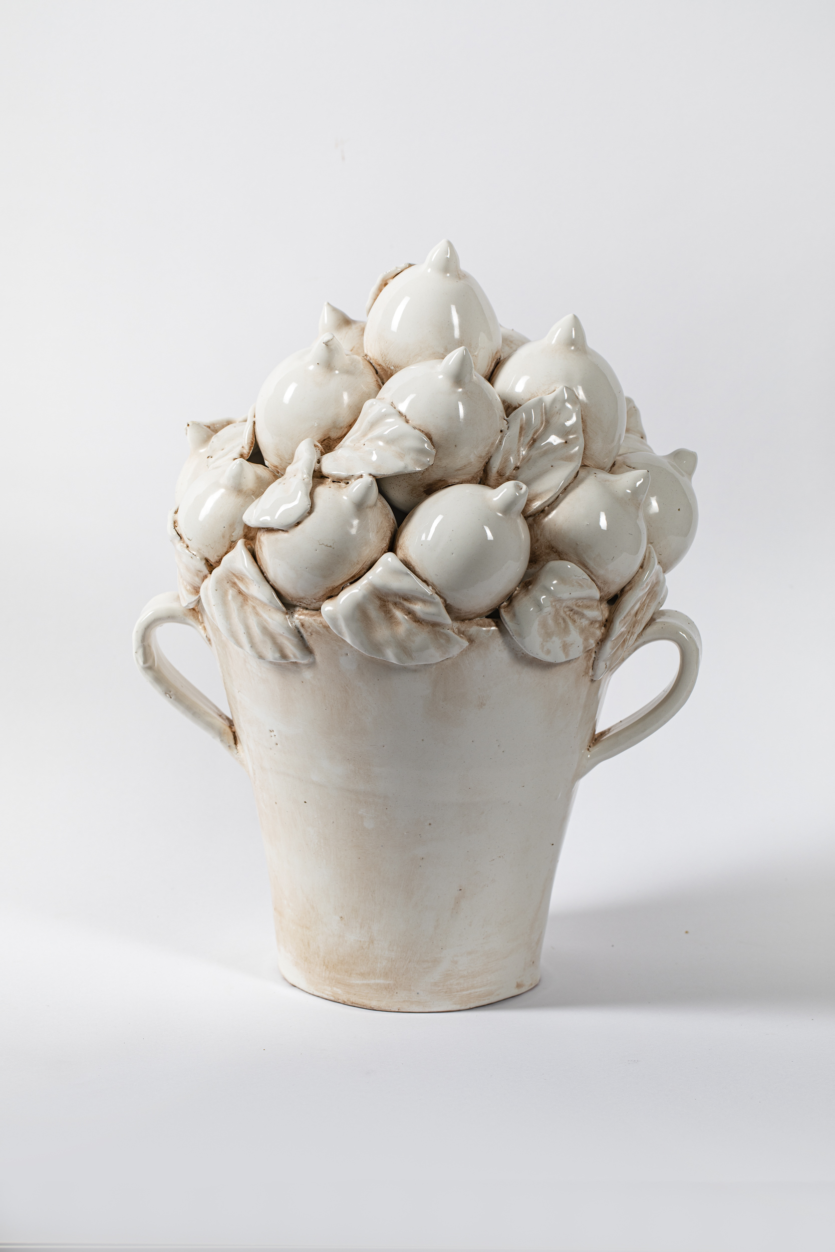 vaso con limoni (scultura, opera isolata) - ambito siciliano (inizio XXI)