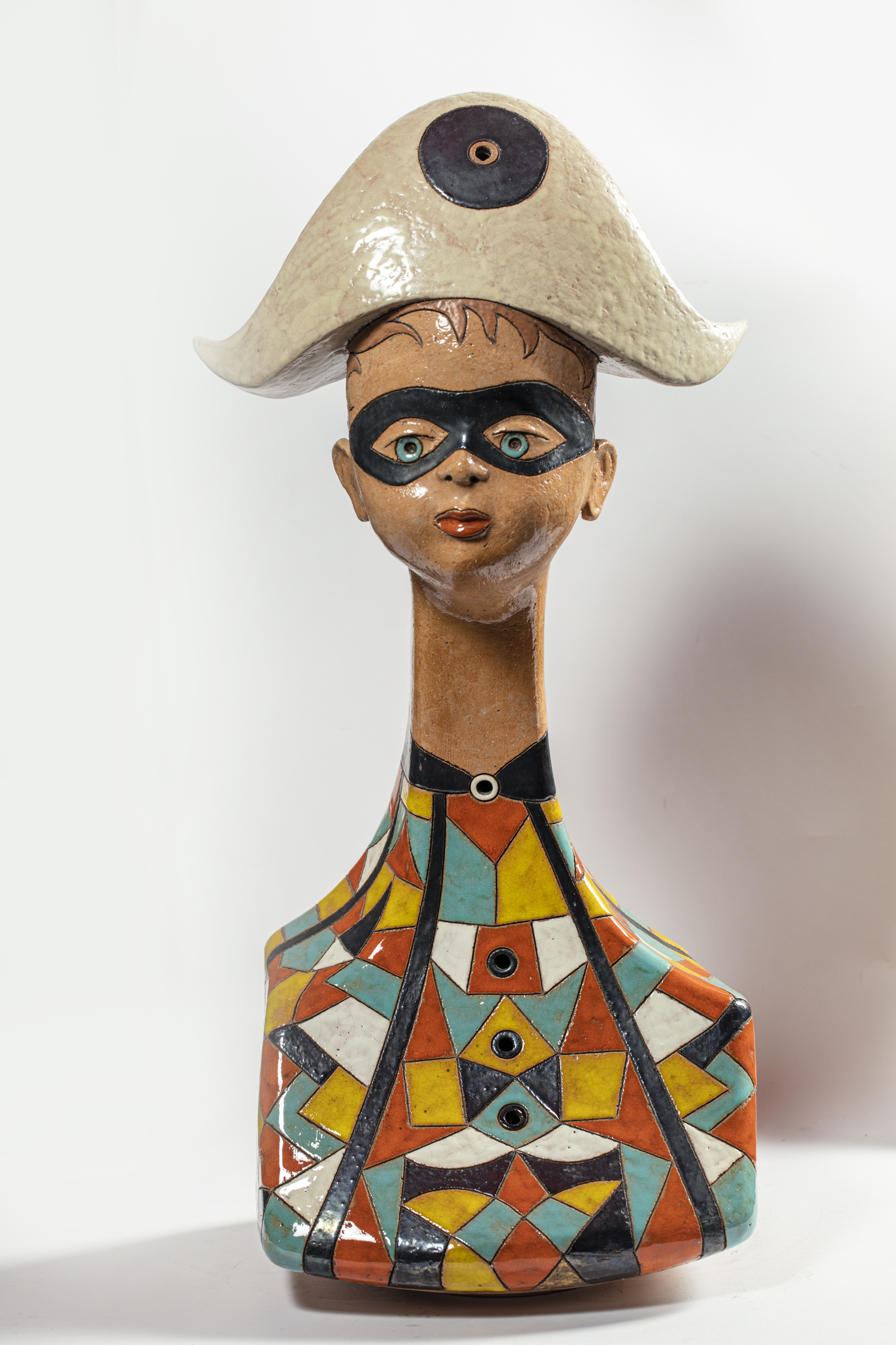 Arlecchino, Arlecchino (scultura, opera isolata) di Pezzi Mario (ultimo quarto XX)