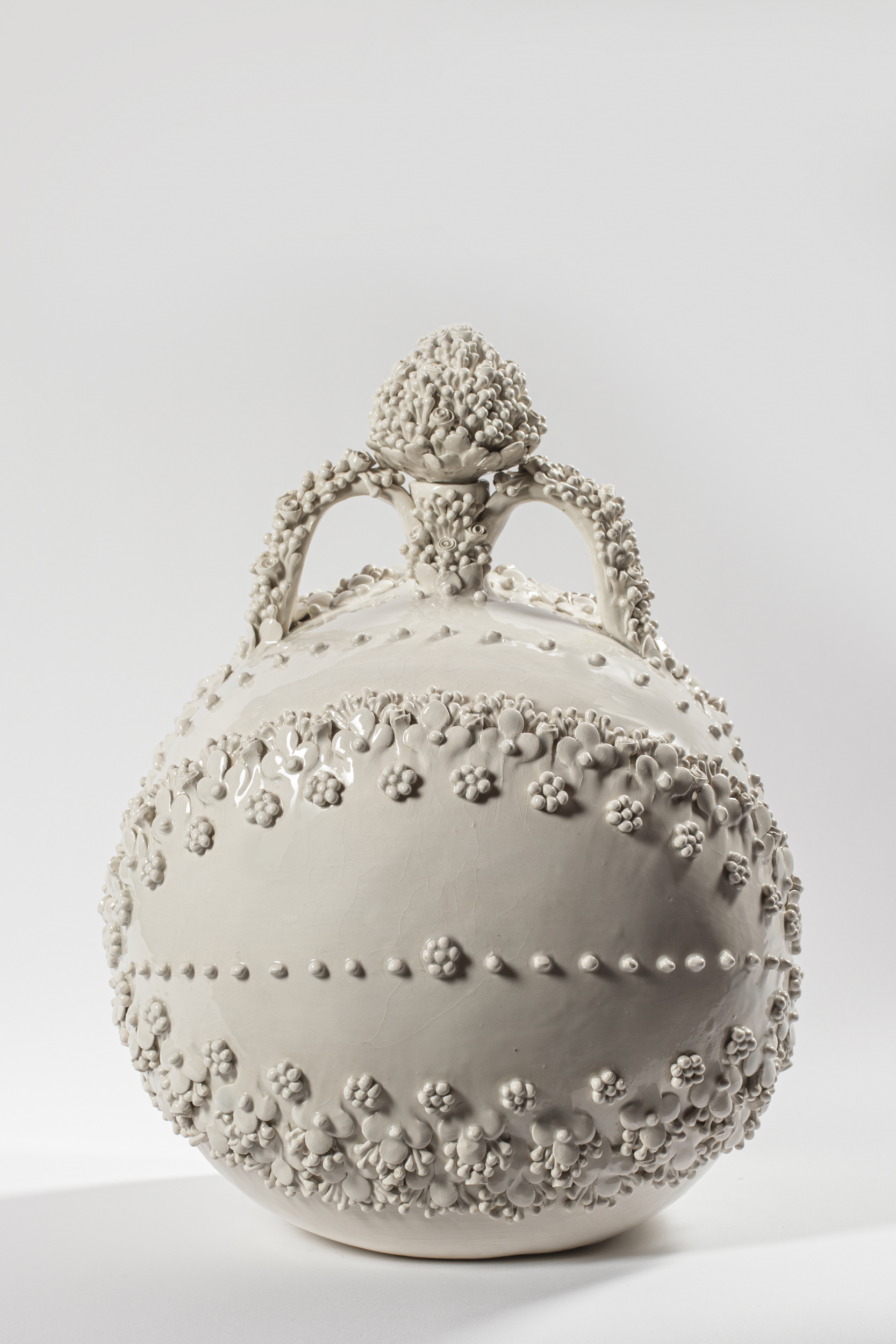 motivi fitomorfi (fiasca, opera isolata) di Demurtas Dolores (fine XX)