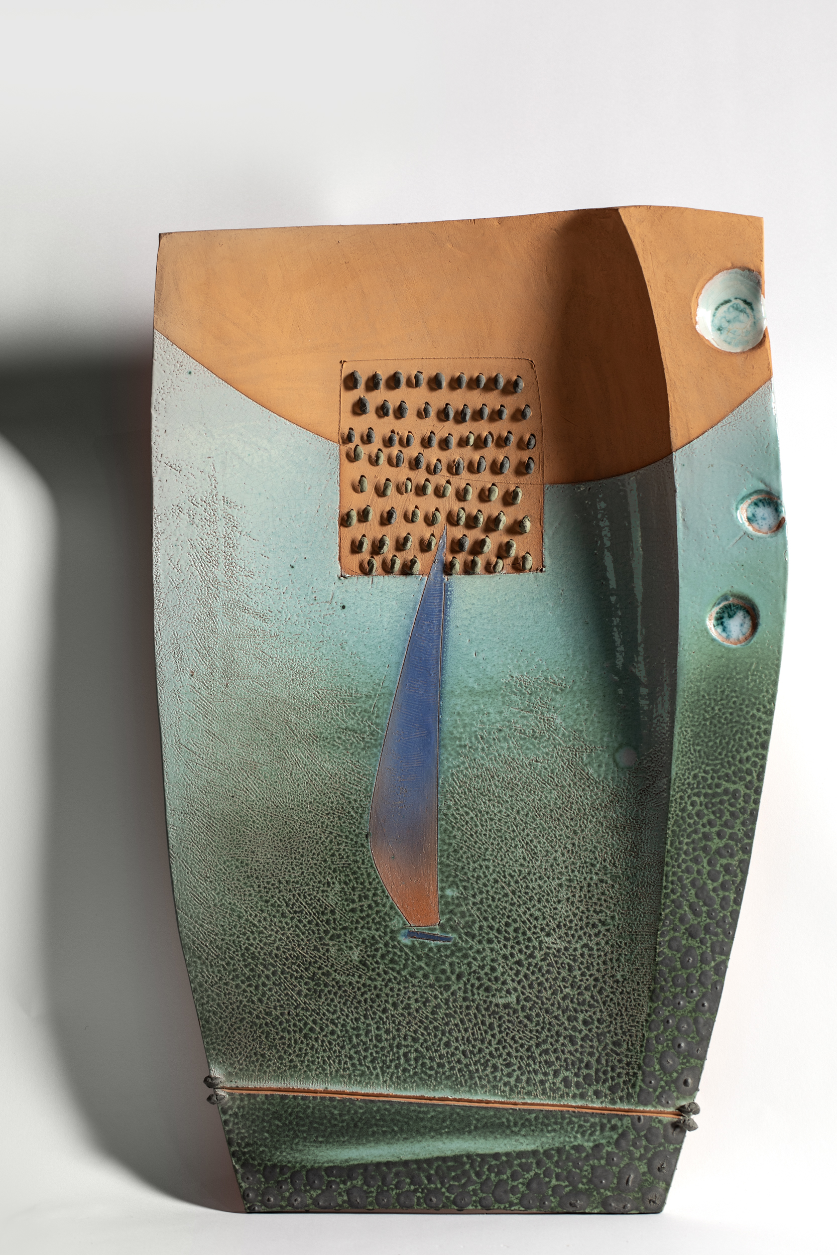 Mesale, motivi decorativi geometrici (scultura, opera isolata) di Carzedda Robert (ultimo quarto XX)