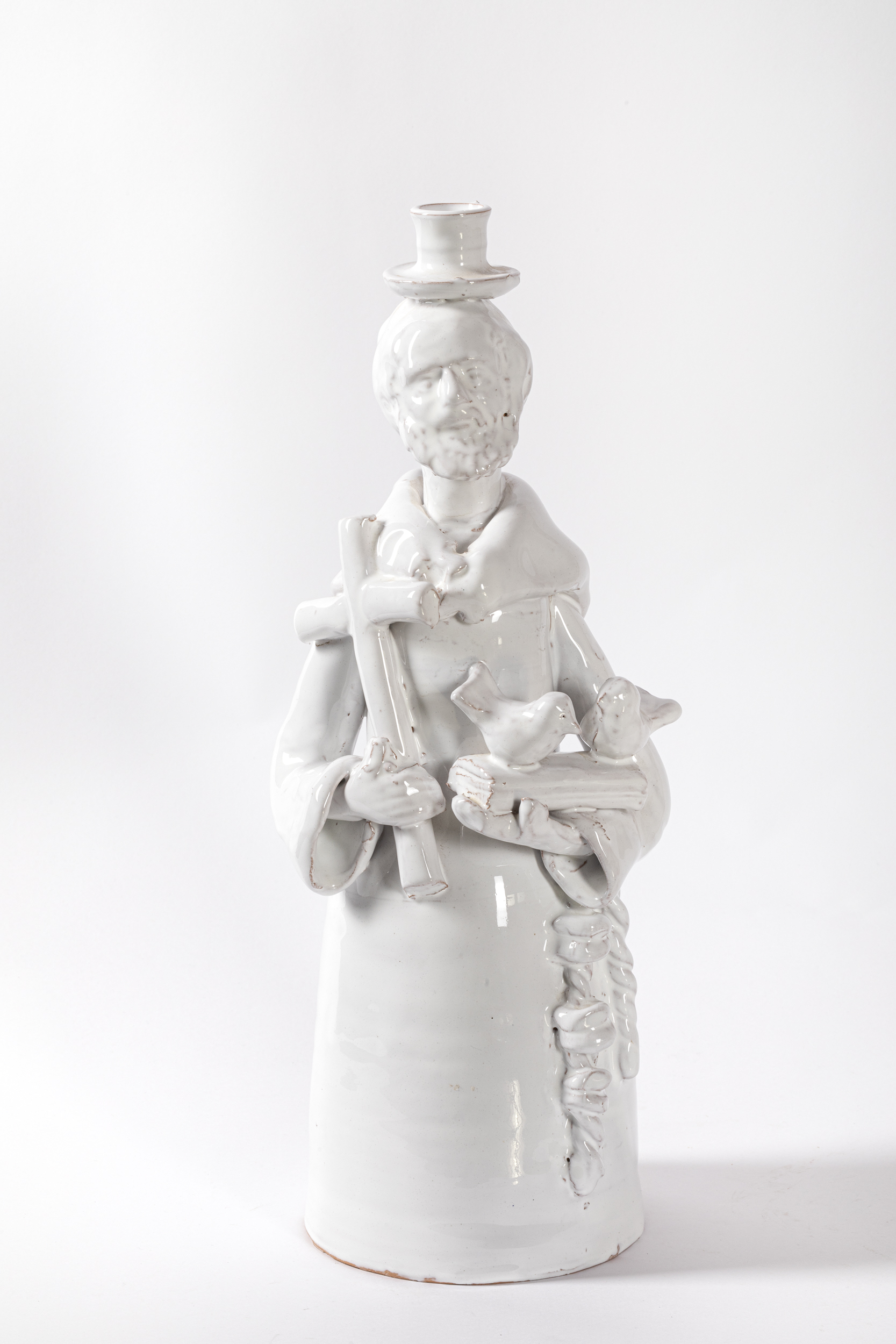 San Giuseppe (candelabro - a statuetta, opera isolata) di Fratantoni Ceramiche (inizio XXI)