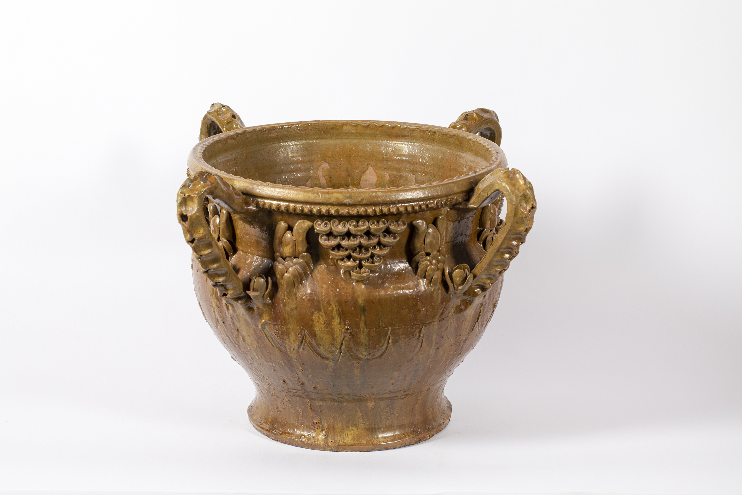 motivi fitomorfi (vaso, opera isolata) di Usai Efisio - ambito italiano (ultimo quarto XX)