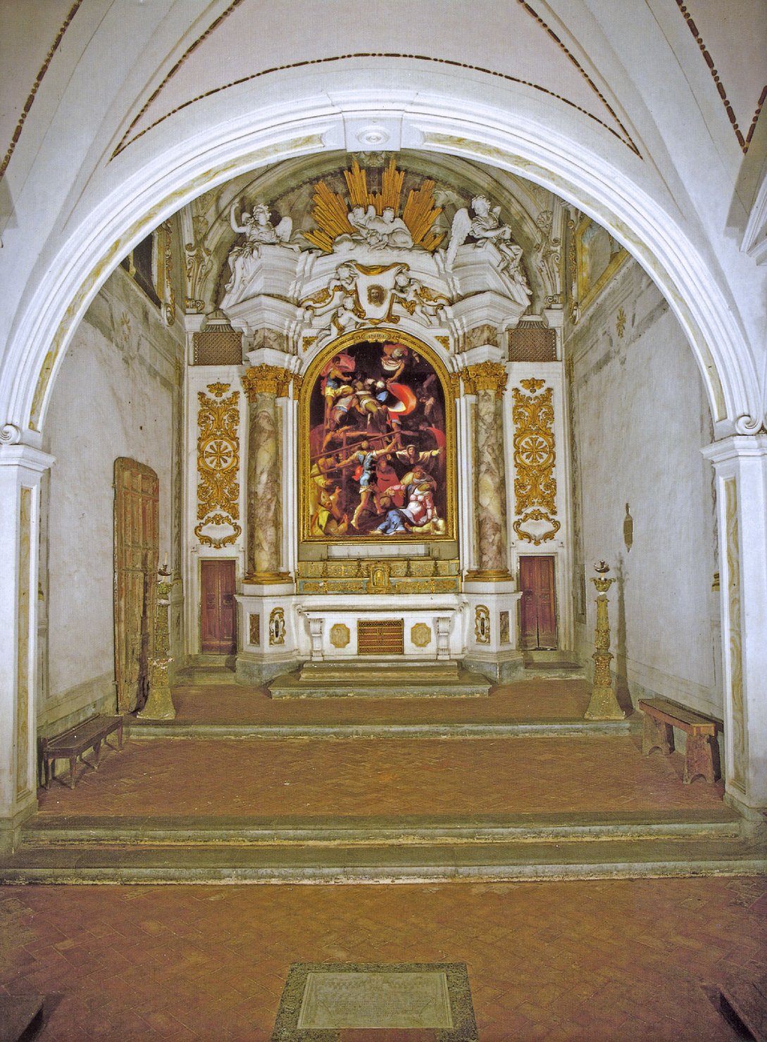 altare maggiore di Leopoldo di San Giuseppe del Pozzo, Portogalli Martino (inizio sec. XVIII)