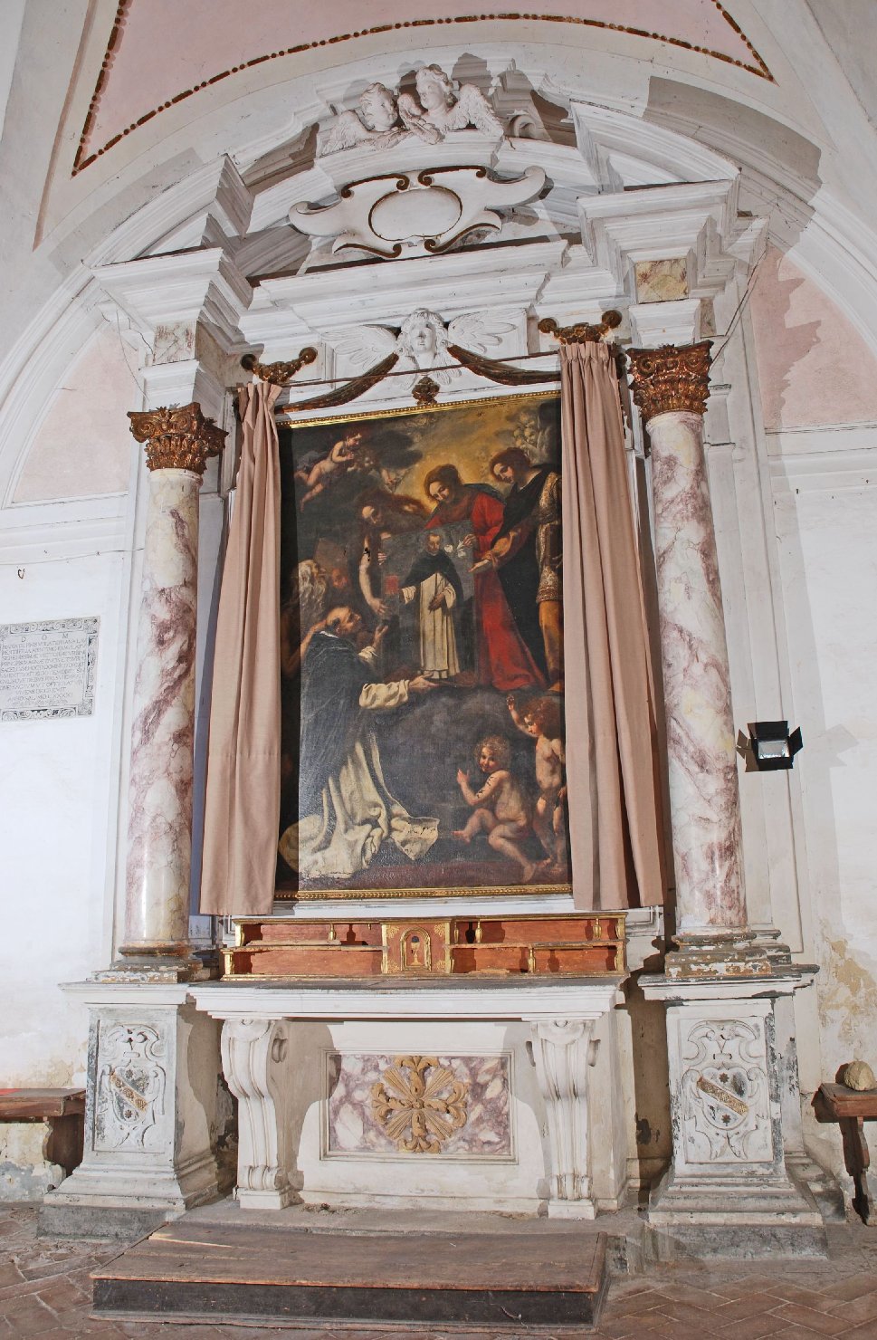 Ostensione dell'immagine di San Domenico, San Domenico (dipinto) di Vignali Jacopo (sec. XVII)